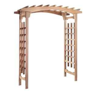 Cedar 6-Foot Pagoda Arbor Garden Trellis