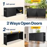 Heavy Duty 8ft Black Firewood Storage Cover