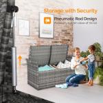 VINGLI Outdoor Storage Bench with Cushion