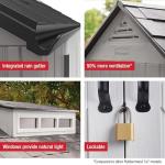 Rubbermaid 7x7 Ft Weather Resistant Outdoor Storage Shed