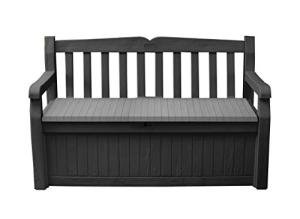 Keter Solana Outdoor Storage Bench in Graphite
