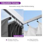 Purple Leaf 10'x13' Heavy-Duty Outdoor Pergola