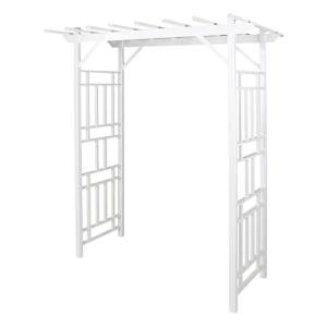 Dura-Trel Wellington White Vinyl Arbor