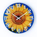 Silent Battery-Powered Glass Wall Clock 30.5 cm