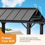 Outdoor Grill Gazebo with Steel Roof & Canopy