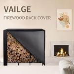 Vailge Waterproof Firewood Rack Cover with Zipper