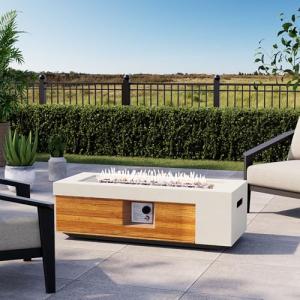 COSIEST 42" Outdoor Propane Fire Pit Table