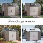 Extra Large Weather-Resistant Resin Storage Shed