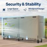 VIVOHOME Heavy Duty Firewood Log Rack Cover