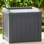 Suncast 22 Gallon Stylish Outdoor Storage Box