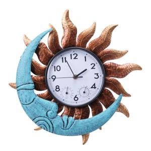 MUMTOP Waterproof Outdoor Clock with Thermometer 35.6cm