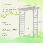 DuraTrel White Providence Arbor for Your Garden