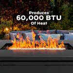 Ciays 42-Inch Propane Fire Pit Table, Black