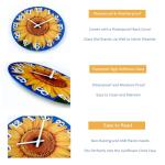 Silent Battery-Powered Glass Wall Clock 30.5 cm