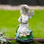 Solar Angel Garden Statue for Outdoor Decor