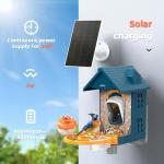Solar Bird Feeder with Camera and 2K Video