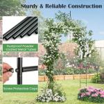 Giantex 9.5 FT Metal Garden Arch Trellis
