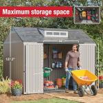 Extra Large Weather-Resistant Resin Storage Shed
