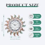 13-Inch Bronze Outdoor Clock with Thermometer & Hygrometer