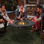 Giantex 4-in-1 Fire Pit Table for Outdoors