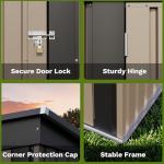 Patiowell Outdoor Storage Shed with Lockable Door