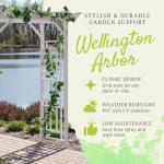 Dura-Trel Wellington White Vinyl Arbor