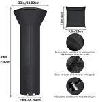 Waterproof Patio Heater Cover with Storage Bag