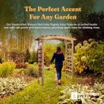 Cedar 6-Foot Pagoda Arbor Garden Trellis