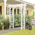 DuraTrel White Providence Arbor for Your Garden