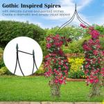 Giantex 9.5 FT Metal Garden Arch Trellis
