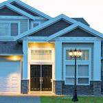 Classic Black 3-Head Outdoor Lamp Post Light