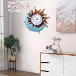 MUMTOP Waterproof Outdoor Clock with Thermometer 35.6cm