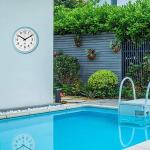Large Waterproof Wall Clock for Indoor/Outdoor Use