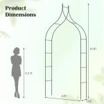 Giantex 9.5 FT Metal Garden Arch Trellis