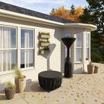 Water-Resistant Patio Heater Cover, Black, 36" x 95