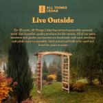 Cedar 6-Foot Pagoda Arbor Garden Trellis