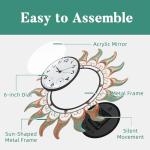 13-Inch Bronze Outdoor Clock with Thermometer & Hygrometer