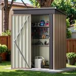 Devoko 5x3 FT Lockable Metal Garden Shed