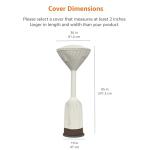 Amazon Basics Outdoor Patio Heater Cover, White