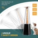Pamapic 48,000 BTU Pyramid Flame Patio Heater