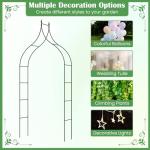 Giantex 9.5 FT Metal Garden Arch Trellis