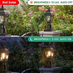 FOLKSMATE Waterproof Dusk to Dawn Post Lights