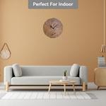 Lily's Home Butterfly Wall Clock with Thermometer