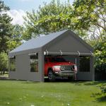 Heavy Duty Portable Carport with Removable Walls