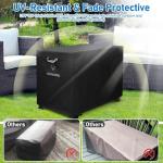 Super Waterproof Rectangular Fire Pit Cover 44" L