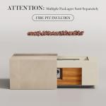 COSIEST 42" Outdoor Propane Fire Pit Table