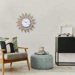 13-Inch Bronze Outdoor Clock with Thermometer & Hygrometer