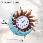 MUMTOP Waterproof Outdoor Clock with Thermometer 35.6cm