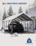 Garveelife Vertical Metal Carport for All Seasons