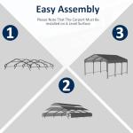 Heavy Duty Metal Carport for Cars and Boats